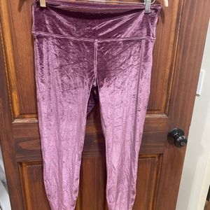Lululemon Wunder Lounge High-Rise womens leggings l Velvet garnet size 14